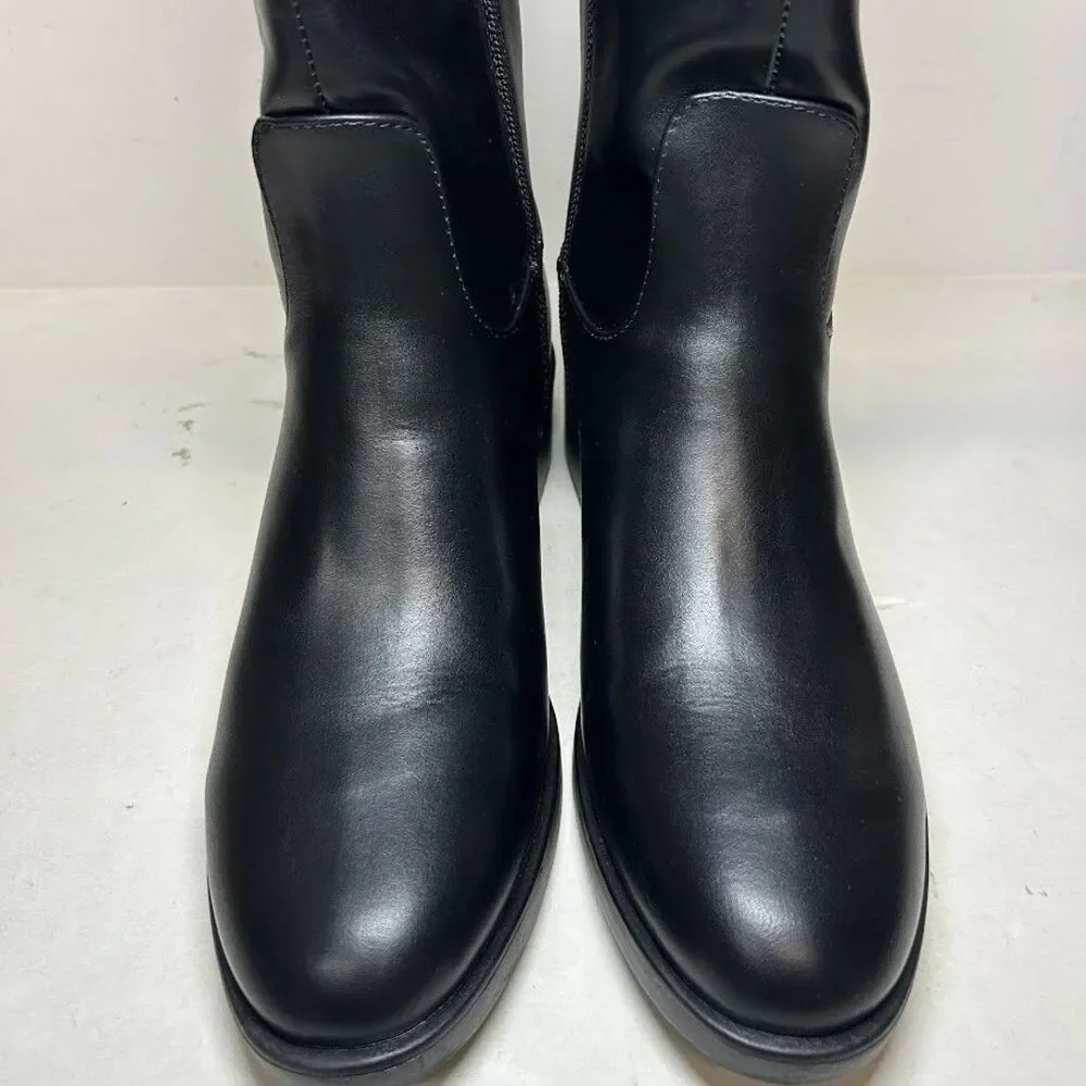 Tommy Hilfiger Womens 10 M Black Iviann Knee High Riding Boots NIB QV8
